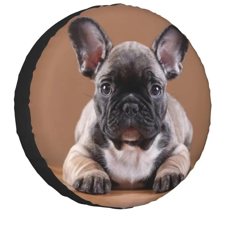 French Bulldog Spare Tire Cover for Grand Cherokee Jeep RV SUV Camper Dog Lover Car Wheel Protector Covers 14 15 16